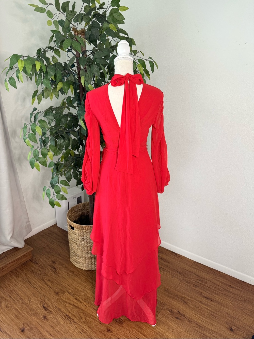 NWT REVOLVE C/MEO Collective Heart Breaker Maxi Dress Red Size XS - Picture 4 of 12